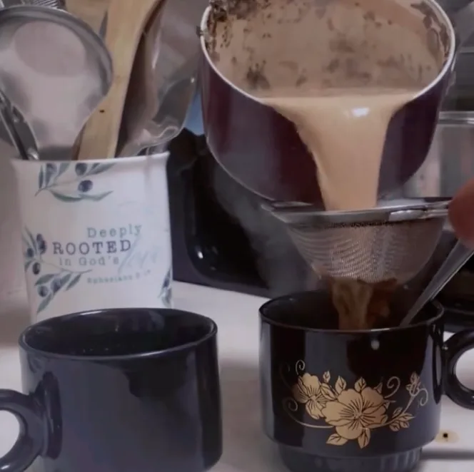 Jim making masala chai