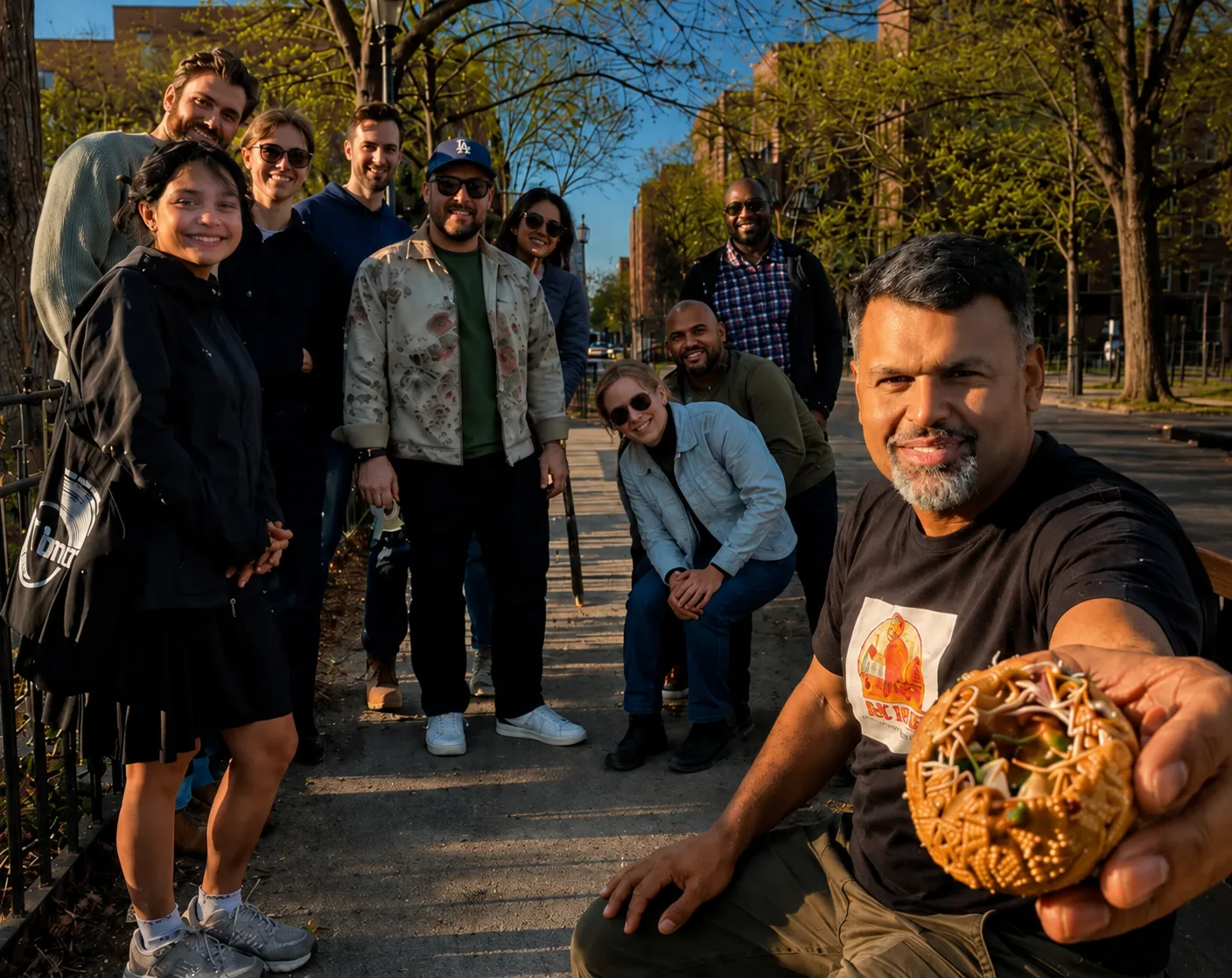Jackson Heights street scene in Queens