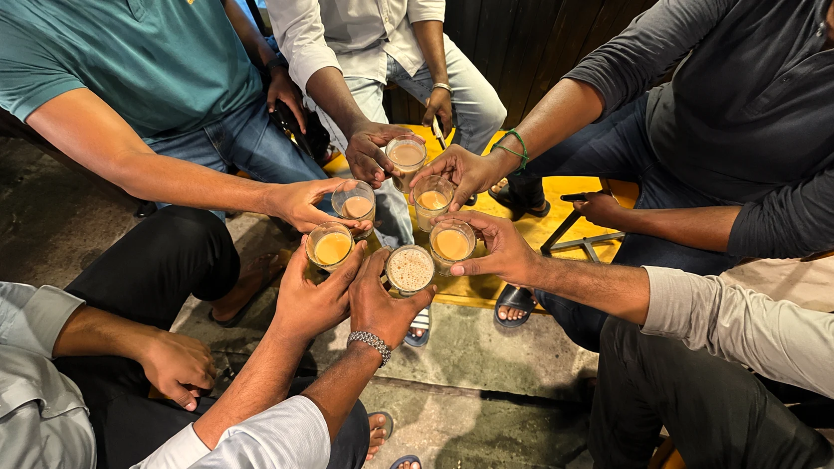 Masala chai stop on a Jackson Heights walking tour in Queens NYC